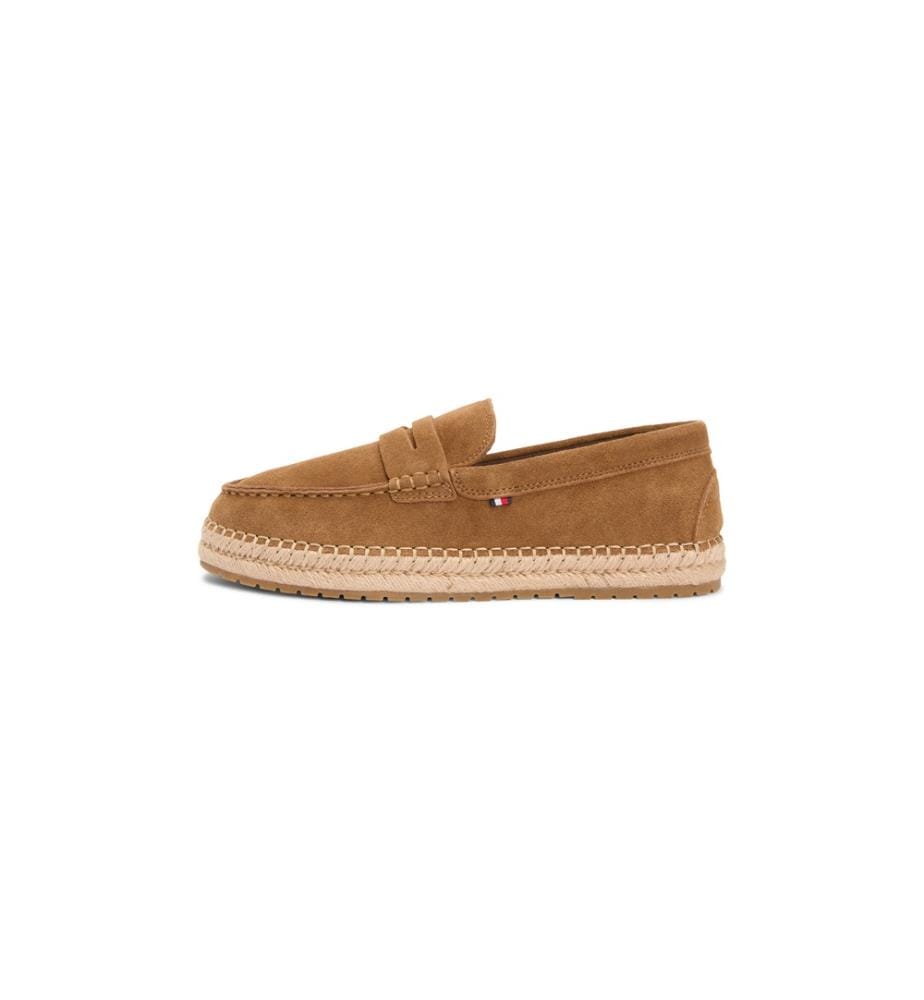 Flexible Hilfiger Espadrilles aus Leder - Braun