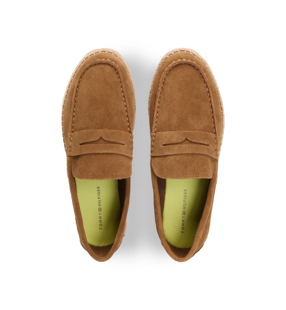 Flexible Hilfiger Espadrilles aus Leder - Braun