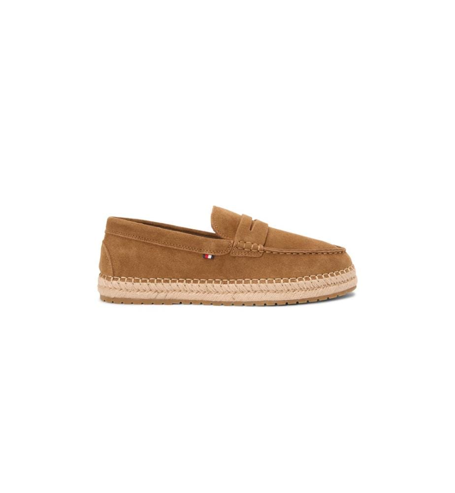 Flexible Hilfiger Espadrilles aus Leder - Braun
