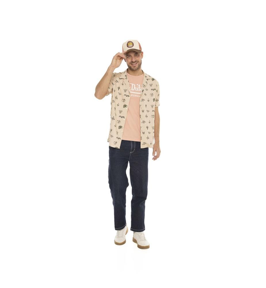 Shirt - Beige / Black