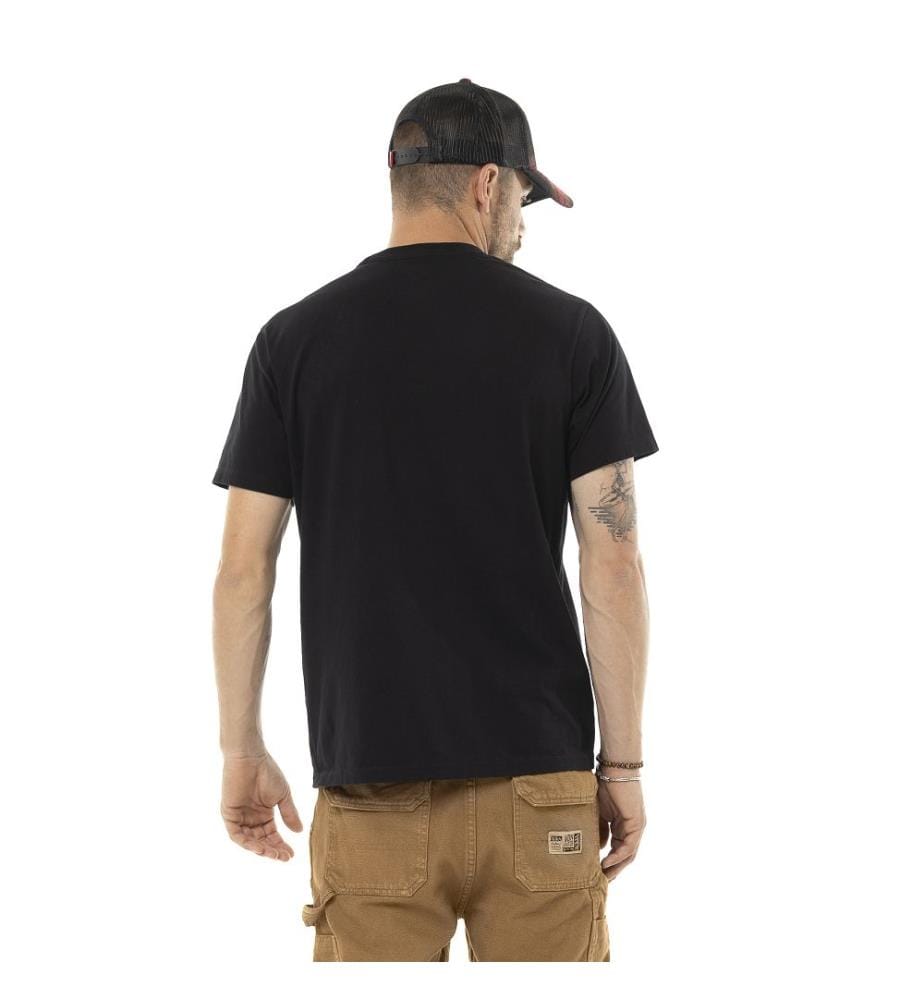 T-Shirt - Schwarz, Weiss und Orange
