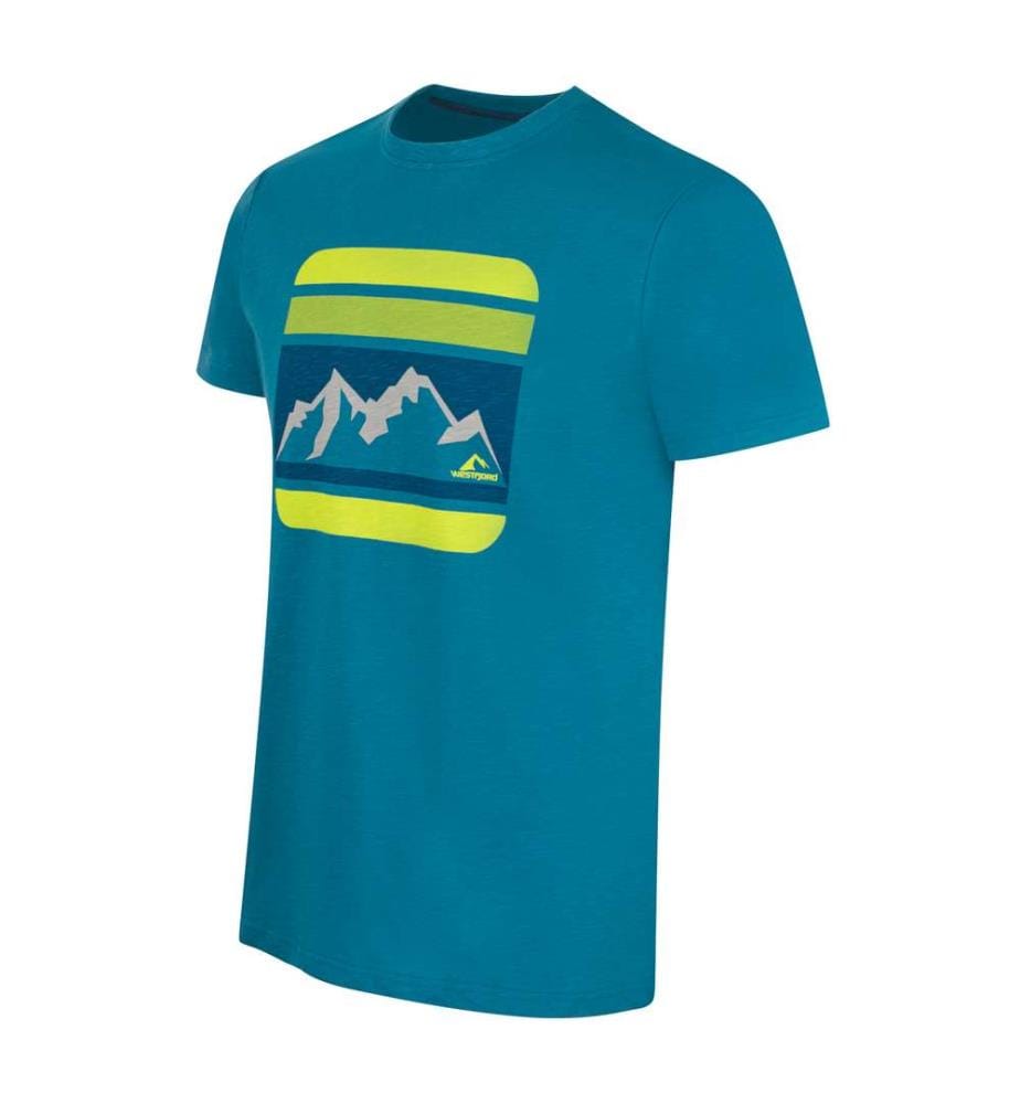 Reykir T-Shirt - Petrol/Limette