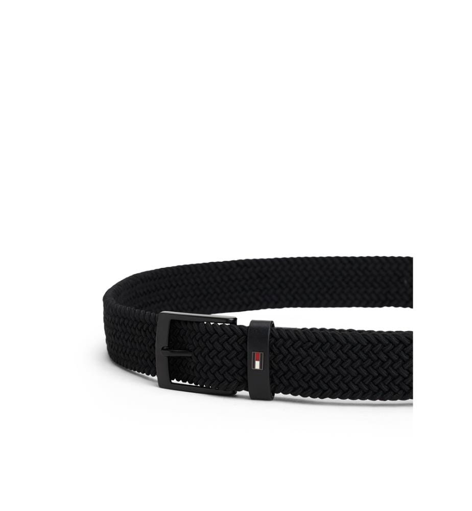 Cintura elastica intrecciata - Nero