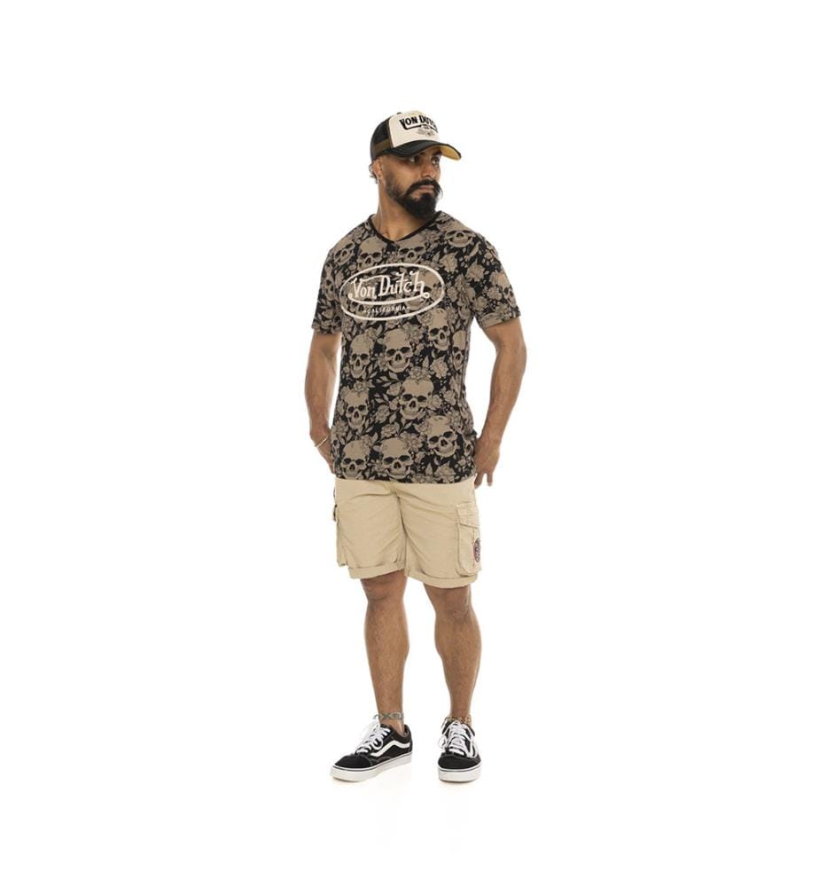 T-Shirt - Schwarz, Weiss und Beige