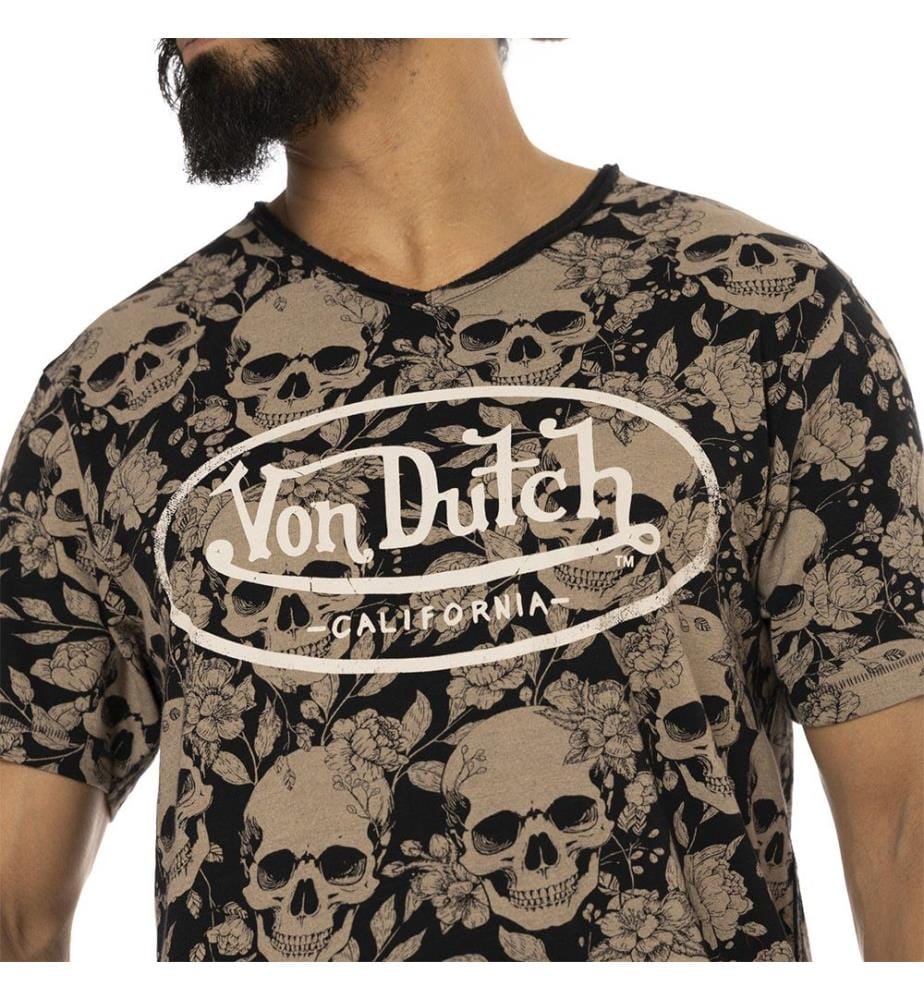 T-Shirt - Schwarz, Weiss und Beige