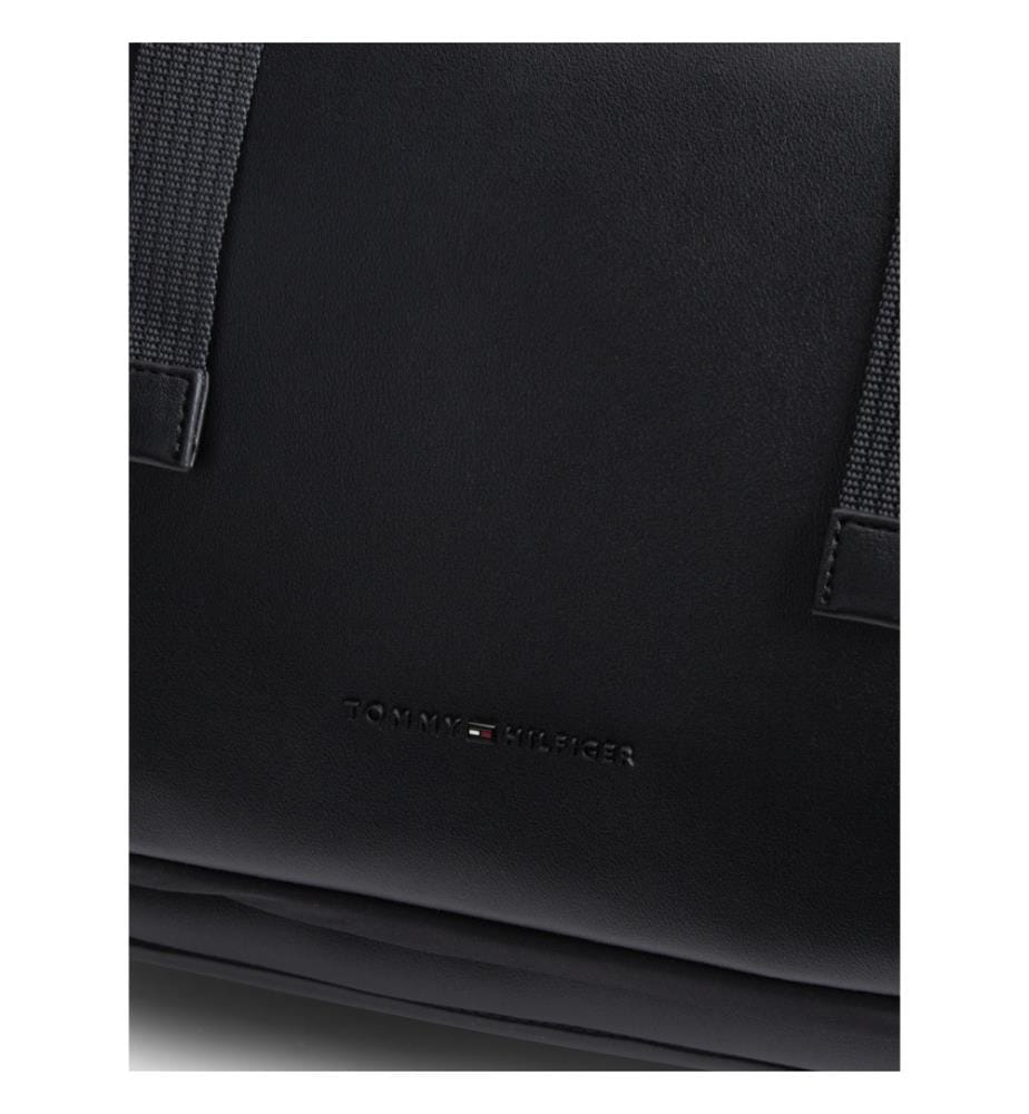 Sac à dos à rabat et motif drapeau tissé jacquard - Noir