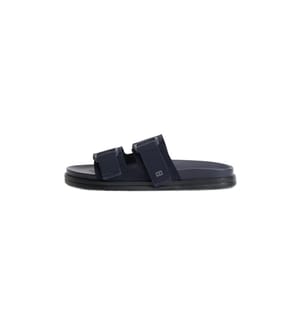 Mix Suede Pantoletten - Marine