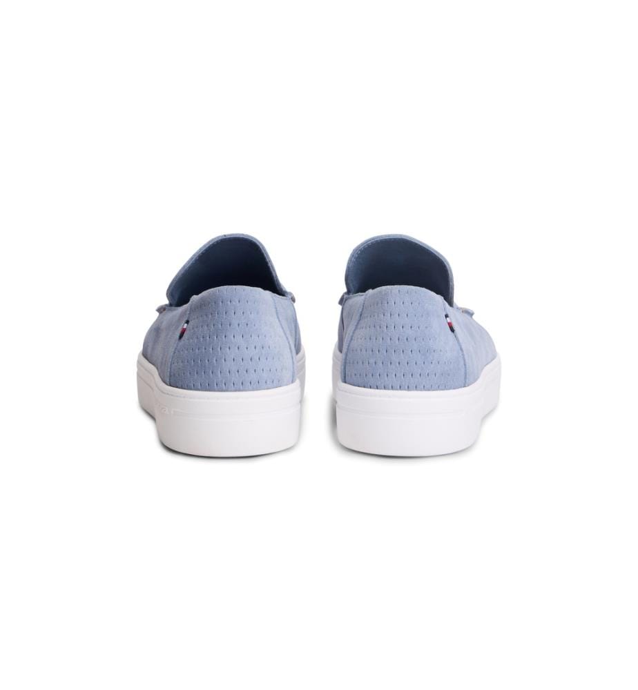 Lightweight Suede Loafers - Light Blue