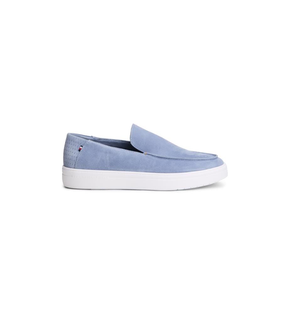 Lightweight Suede Loafers - Light Blue