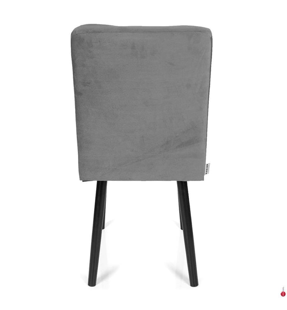 Lot de 2 Chaises Chiara - Jaune Foncé et Brun Clair