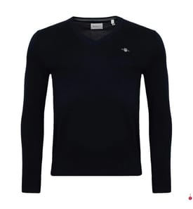 V-Ausschnitt Pullover Classic Cotton - Marine