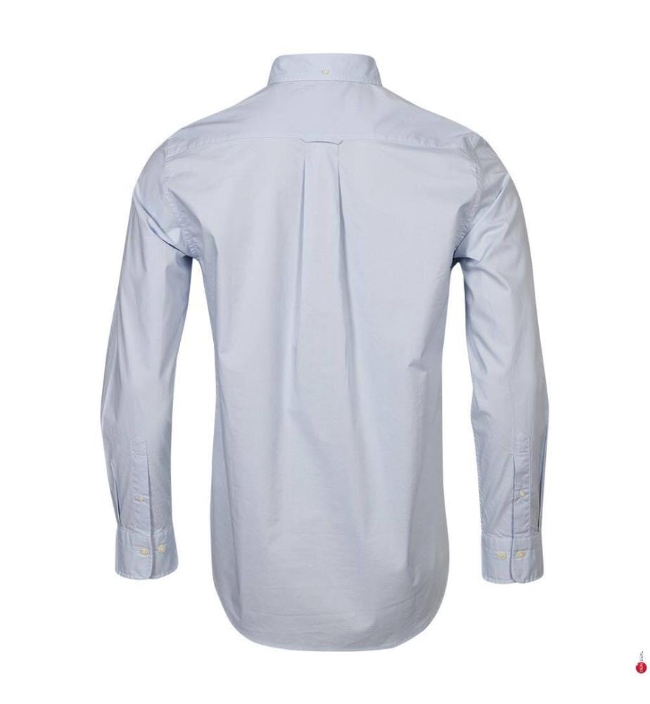 Poplin Regular Fit Hemd - Hellblau