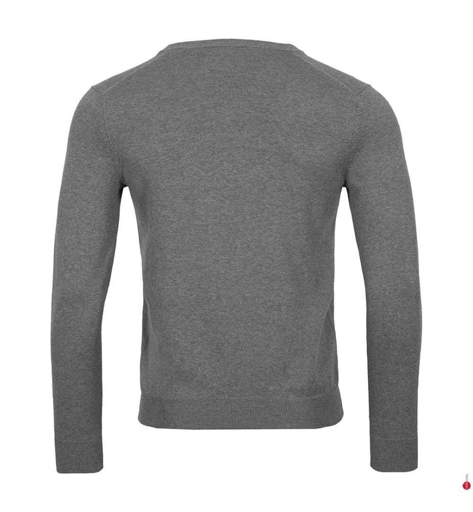 V-Ausschnitt Pullover Classic Cotton - Grau