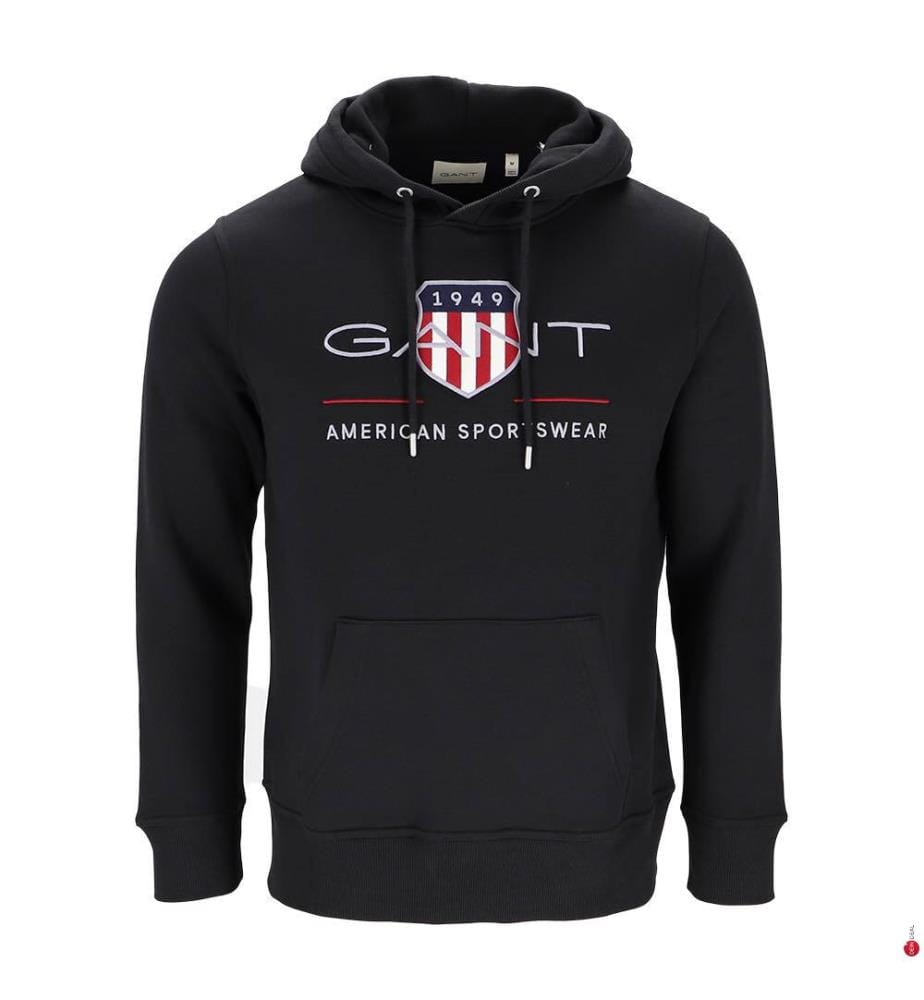 Archive Shield Hoodieshirt - Schwarz