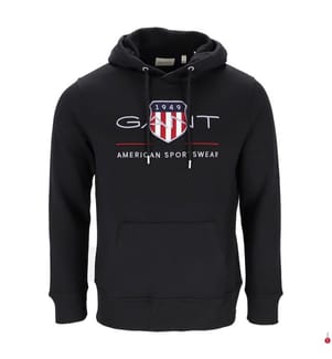 Archive Shield Hoodieshirt - Schwarz