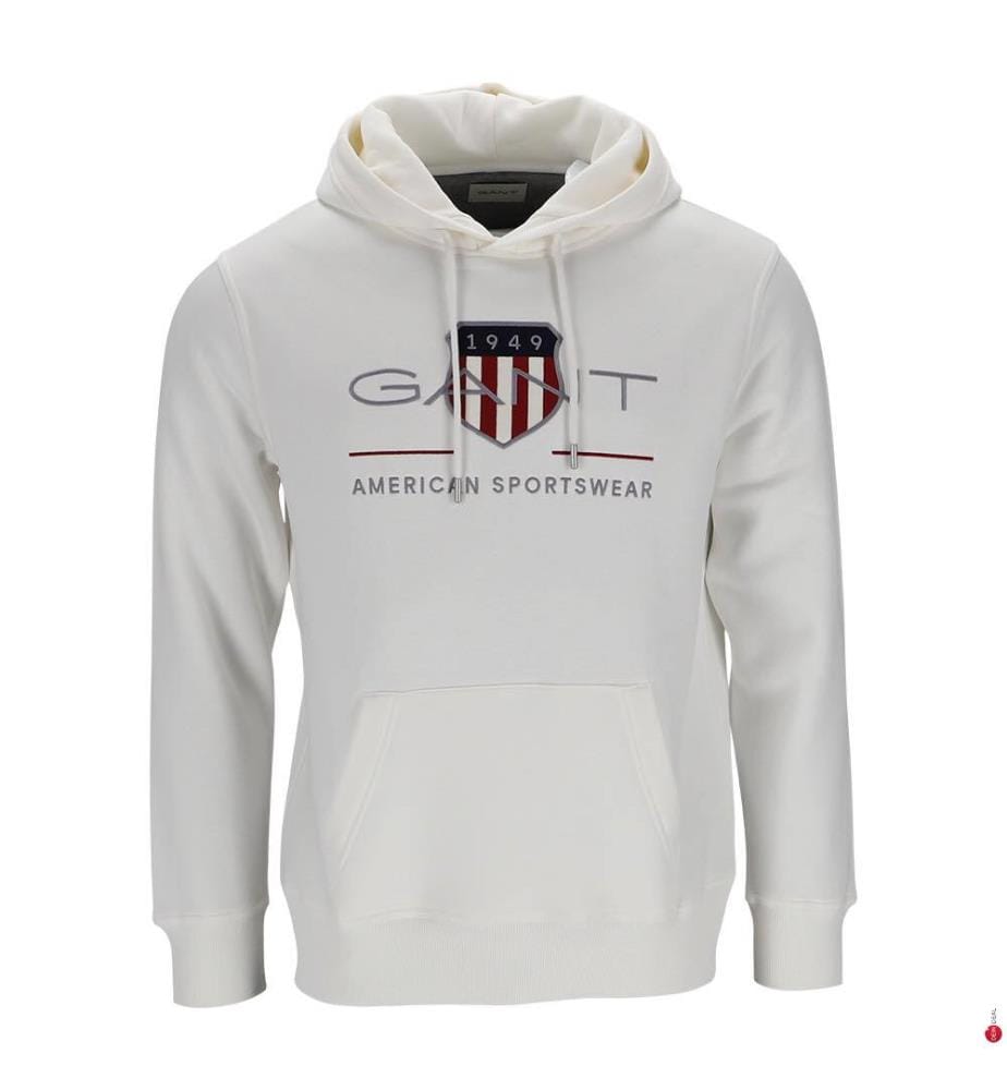 Archive Shield Hoodieshirt - Weiss