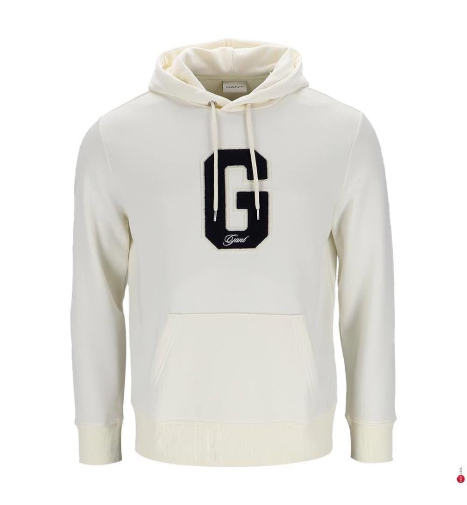 Hoodieshirt Badge Hoodie - Weiss