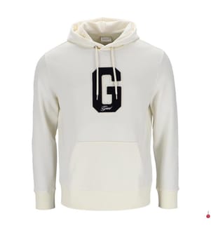 Hoodieshirt Badge Hoodie - Weiss