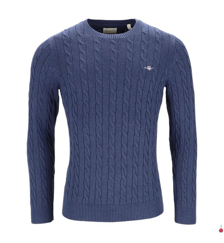 Pull Torsadé - Bleu Foncé