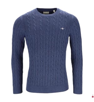 Pull Torsadé - Bleu Foncé
