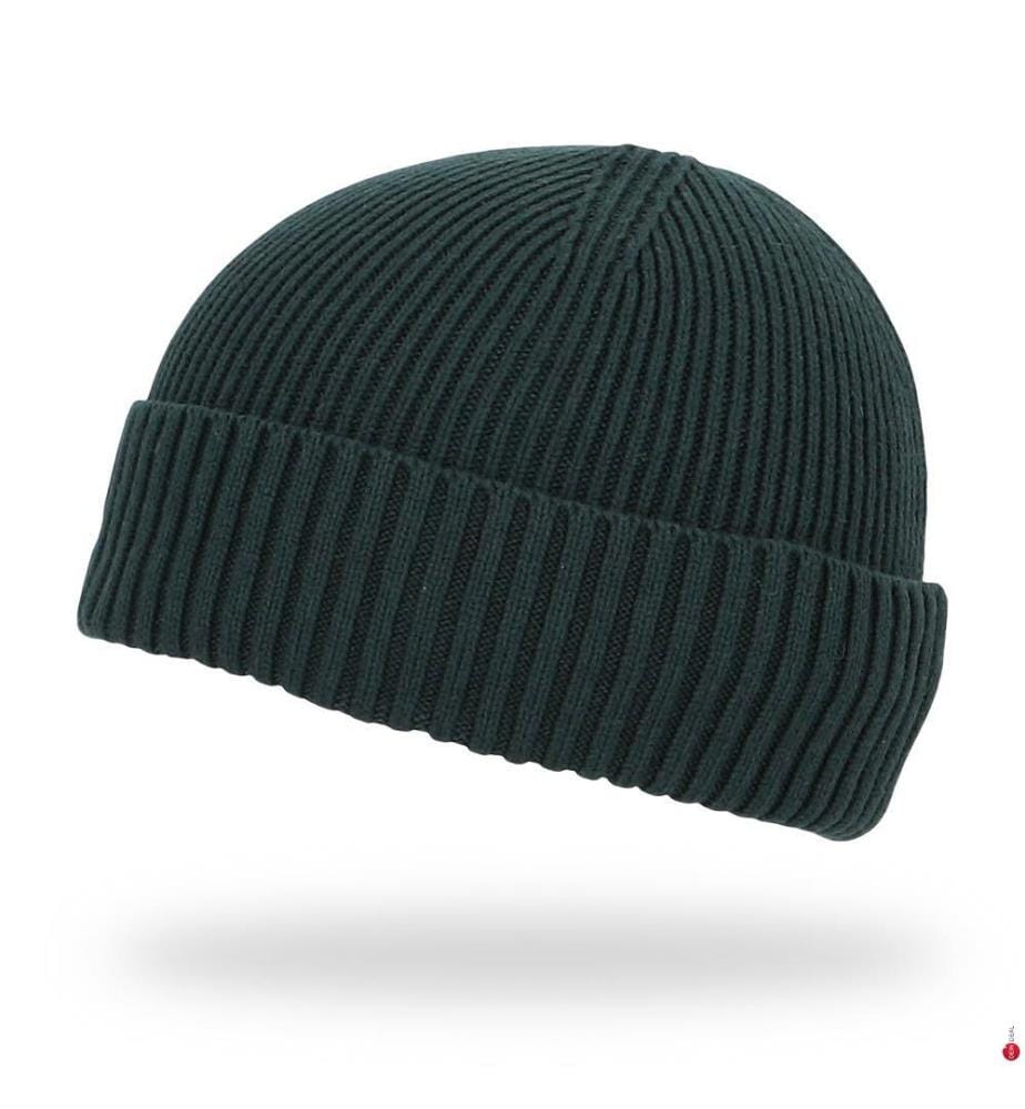 Mütze aus melierter Mischwolle - Grün
