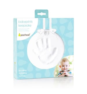 Ornament mit Abdruck Souvenir Weiss