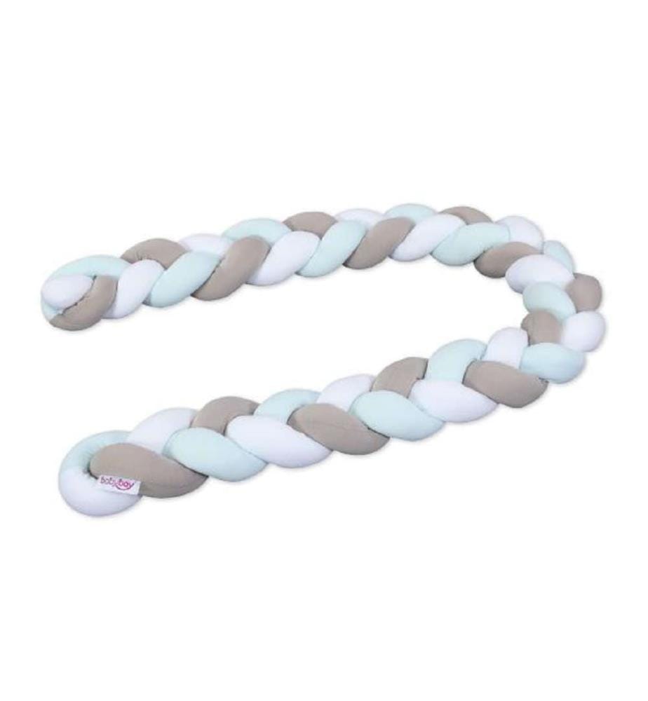 Nestchenschlange Geflochten Weiss/Beige/Aqua 280