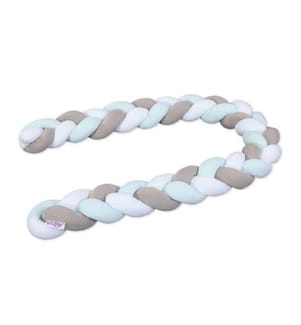 Nestchenschlange Geflochten Weiss/Beige/Aqua 280