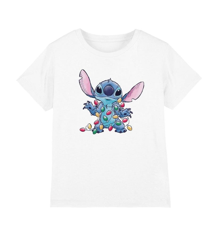 Lilo And Stitch/Christmas Sketch T-Shirt - Weiss