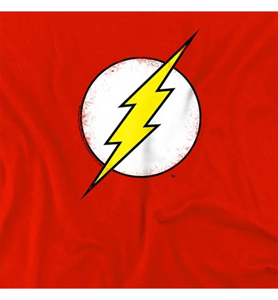 T Shirt Distressed Flash Logo/Jungen - Rot