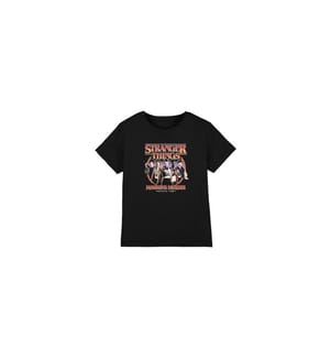 T-Shirt Stranger Things Hawkins Heroes Gruppe 1987 - Schwarz