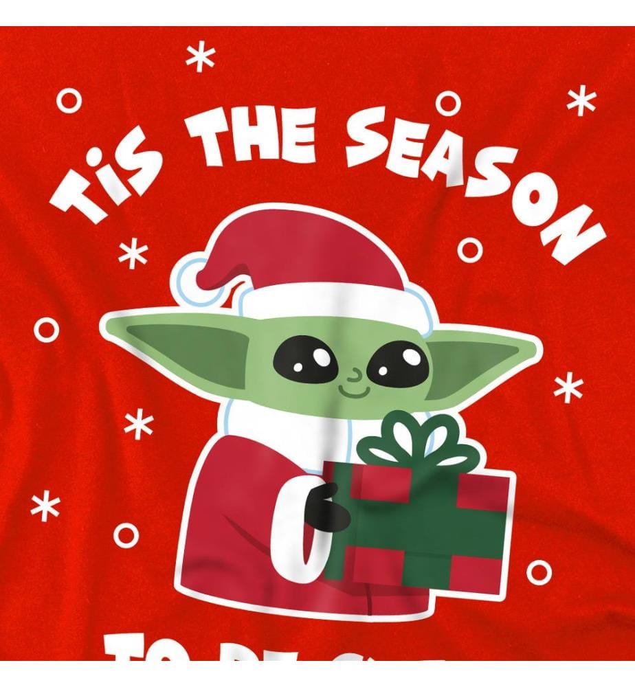 T-Shirt Grogu/Tis The Season - Rot
