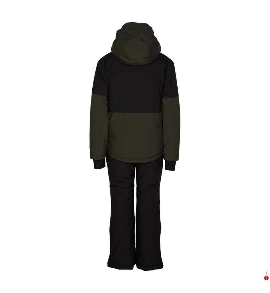 Skikombination für Jungen – Khaki und Schwarz