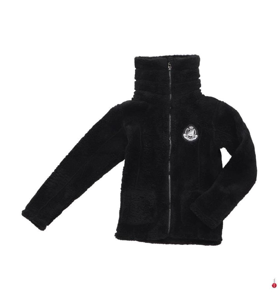 Sherpa Coral Gasana Fleece-Jacke - Schwarz