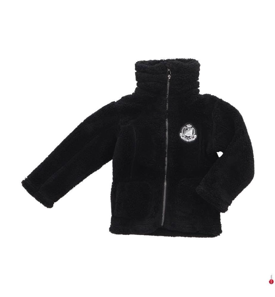 Coral Sherpa Fleecejacke - Schwarz