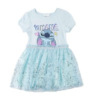 Jersey-Kleid „Fantasie Stitch“ - Hellblau