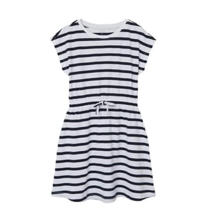Midikleid Kurzarm Regular Fit - Dark-Sapphire-Y-D-Stripes