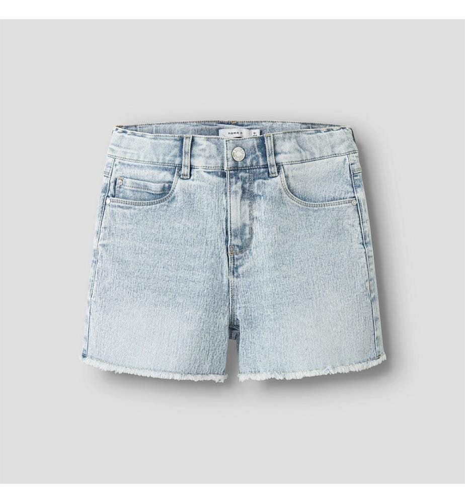 Shorts - Light Blue Bleached Denim