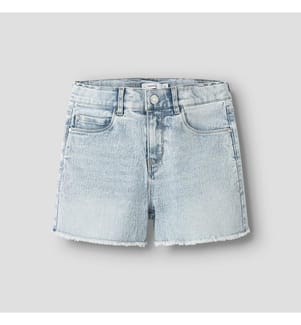 Shorts - Light Blue Bleached Denim