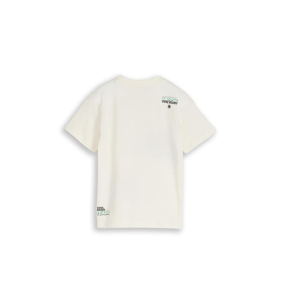 Oversized back-print T-shirt - Off-white