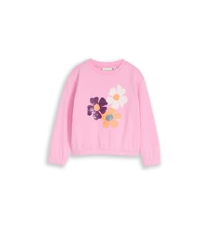 Sweatshirt mit Wendepailletten - Rosa