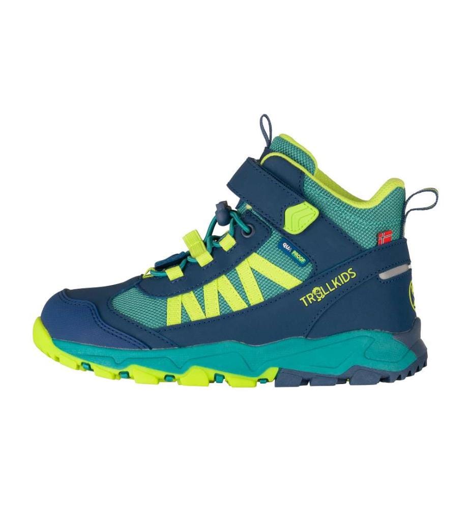 Tronfjell Hiker Mid Wasserdichte Wanderschuhe - Sea Green & Madeira Blue & Spring Leaf