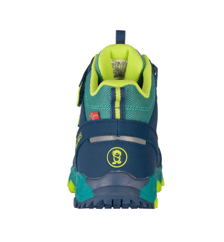 Tronfjell Hiker Mid Wasserdichte Wanderschuhe - Sea Green & Madeira Blue & Spring Leaf