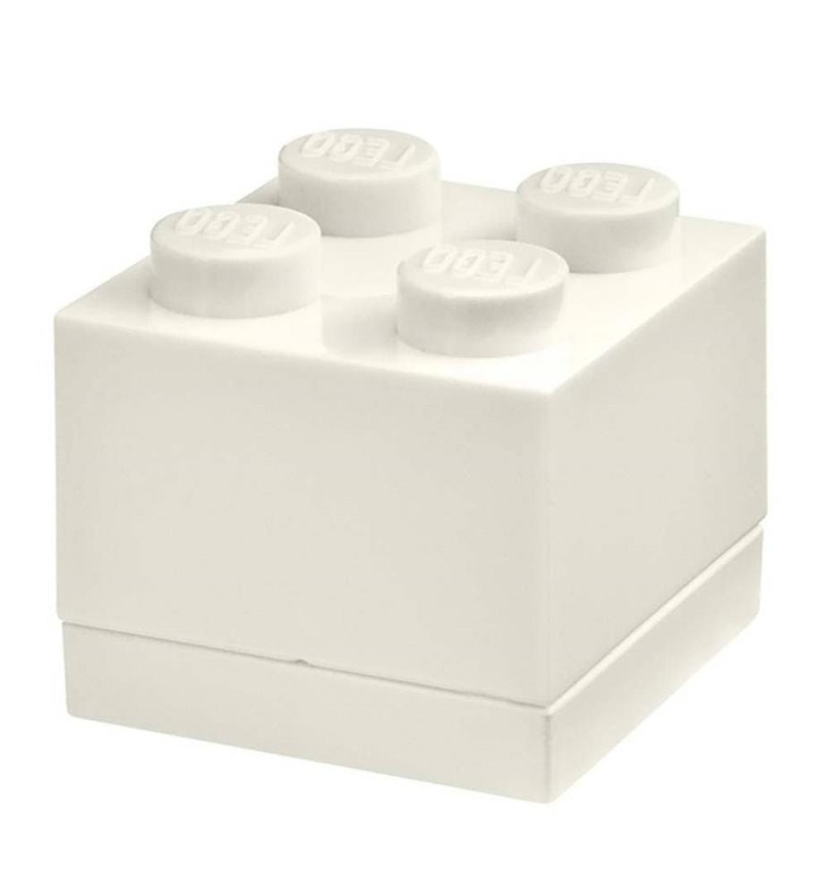 Mini Baustein-Aufbewahrungsbox 4 - Weiss 