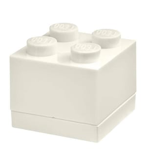 Mini Baustein-Aufbewahrungsbox 4 - Weiss 