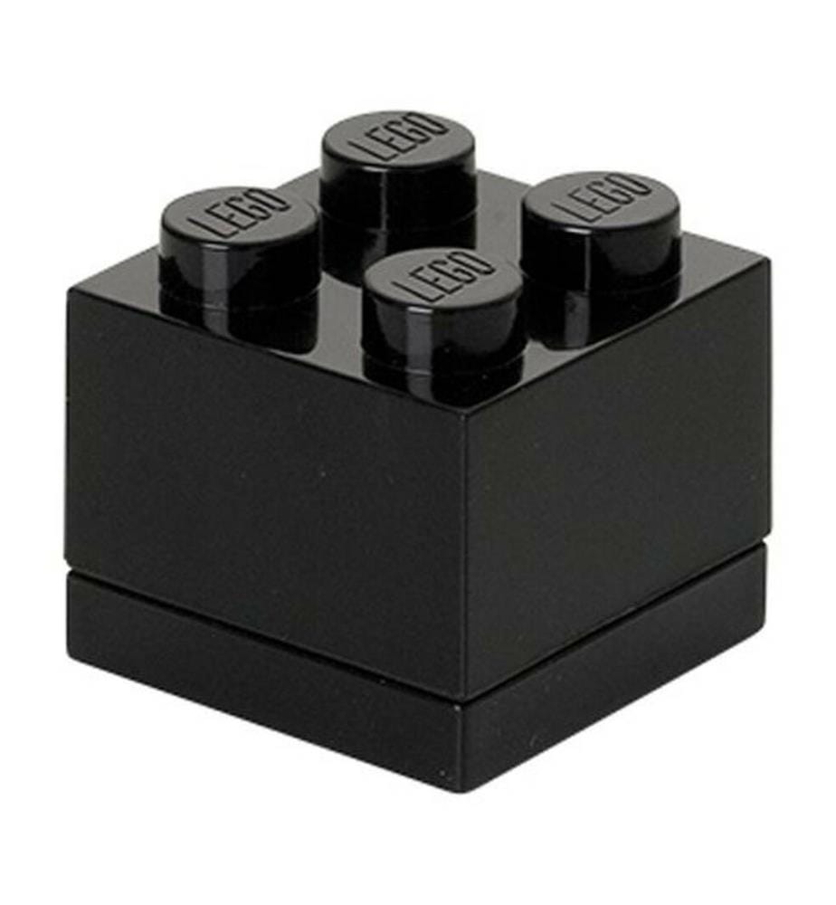 Mini Baustein-Aufbewahrungsbox 4 - Schwarz