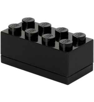 Mini storage box 8, 92 x 92 x 46 mm - Black