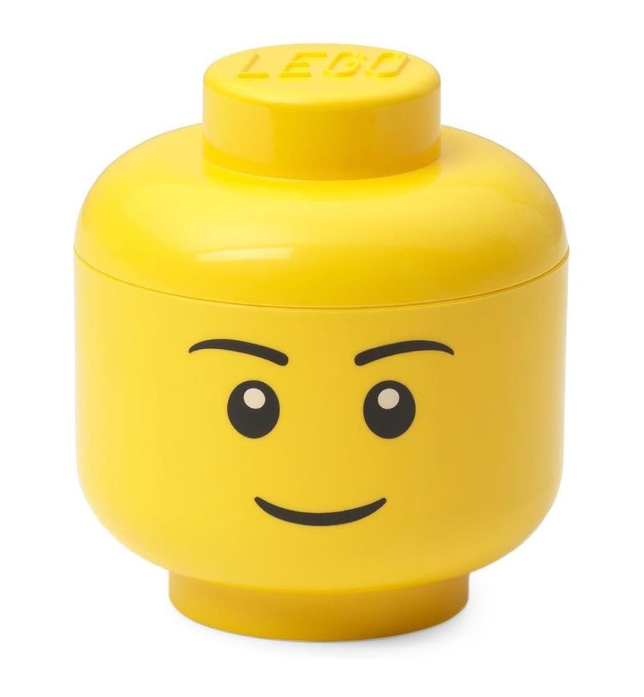 Baustein-Aufbewahrungsbox (Mini) Boy - Gelb