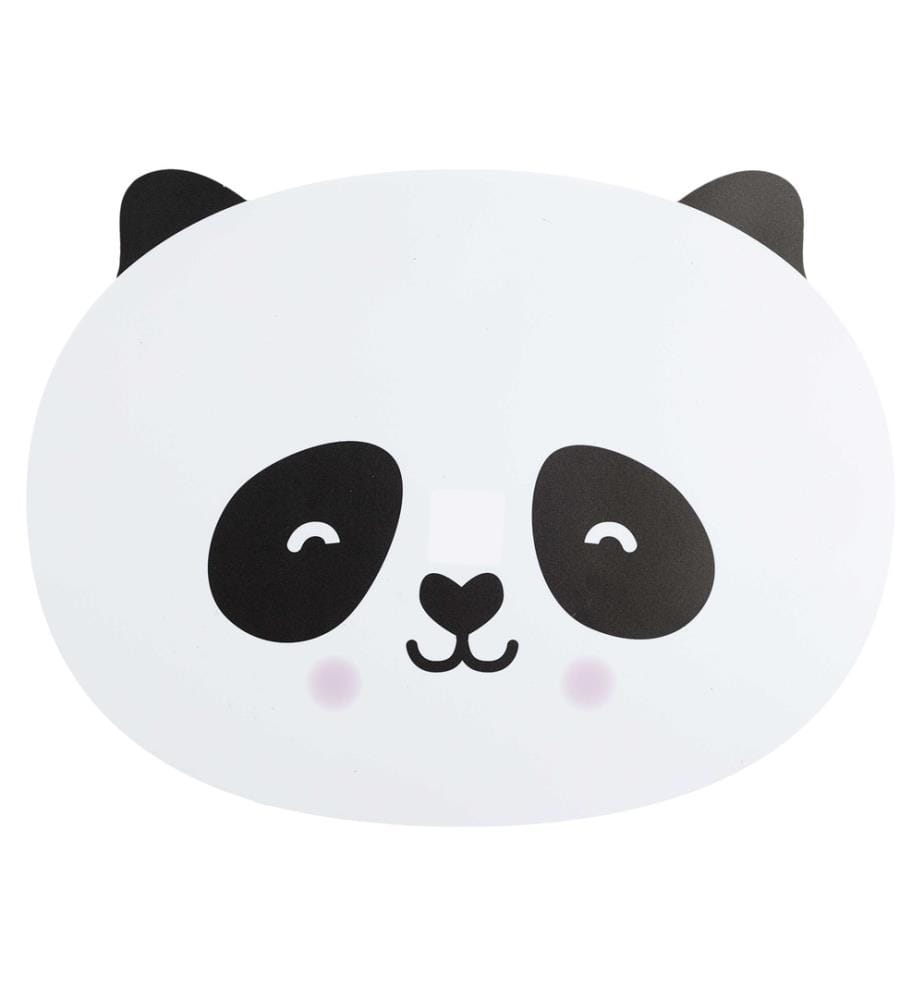 Tischset Kawaii Tiere (Zufallsmuster, 1 von 3) - Weiss / Schwarz / Grau / Gelb / Rosa