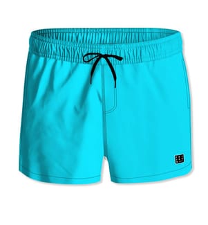 Kurze Badeshorts - Blau